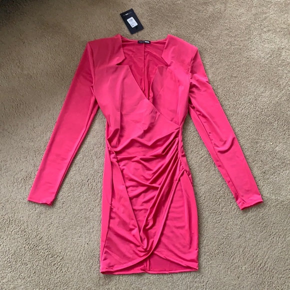 Fashion Nova | Dresses | Nwt Fashion Nova Pink Blazer Dress In Small |  Poshmark